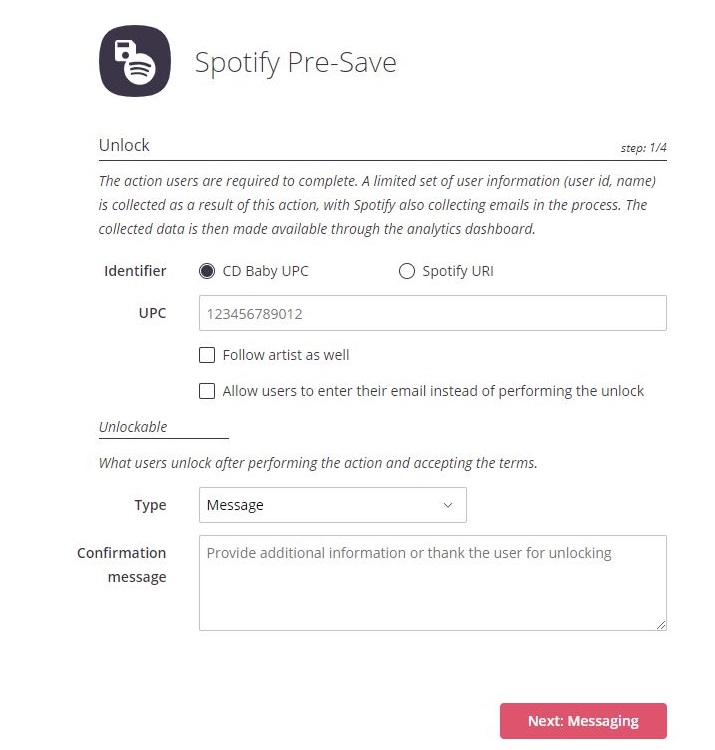 How To Get Your Spotify Uri Pre Save For Show Co Cd Baby Help Center